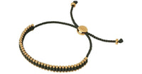 LINKS OF LONDON Ladies Friendship 925 Gold Mini Khaki Green Bracelet NEW RRP190