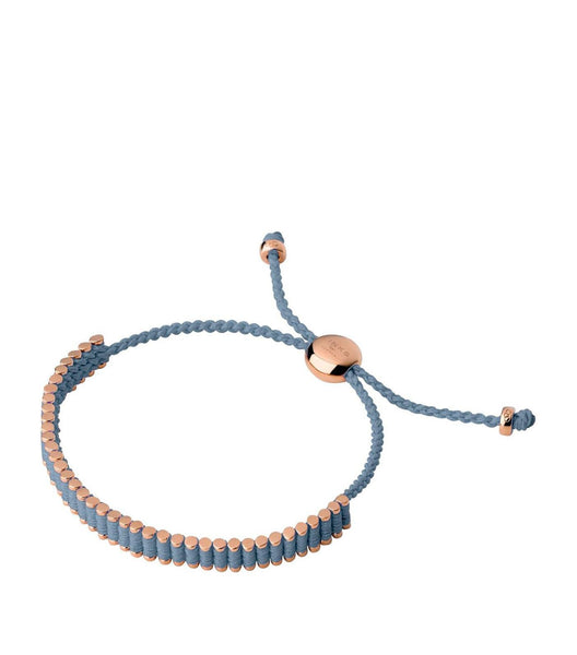 LINKS OF LONDON Ladies Friendship Mini 925 Rose Gold Blue Bracelet NEW RRP190
