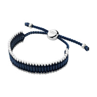 LINKS OF LONDON Ascot Friendship 925 Black Blue Cord Bracelet NEW RRP210
