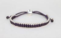 LINKS OF LONDON Ladies Friendship Mini 925 Dark Purple Bracelet NEW RRP175