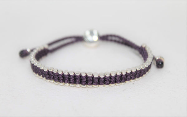 LINKS OF LONDON Ladies Friendship Mini 925 Dark Purple Bracelet NEW RRP175