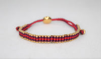 LINKS OF LONDON Ladies Friendship Mini Gold Red Purple Bracelet NEW RRP190