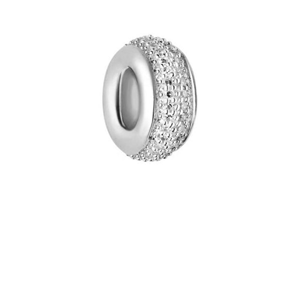 LINKS OF LONDON Ladies Sweetie White Pave Sterling Silver Bead RRP150 NEW