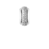 LINKS OF LONDON Ladies Sweetie White Pave Sterling Silver Bead RRP150 NEW
