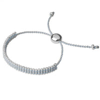 LINKS OF LONDON Pale Blue & Pewter Mini Friendship Bracelet RRP95 BNWT