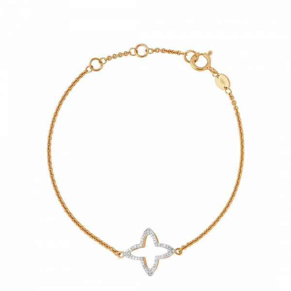 LINKS OF LONDON Yellow Gold Vermeil Diamond Splendour Cut Bracelet RRP275 BNWT