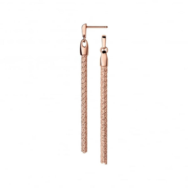 LINKS OF LONDON Ladies Silk Row Rose Gold Vermeil Stud Earrings RRP65 NEW