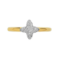 Splendour Mini Star Ring - Diamond Gold Vermeil - N - Links of London