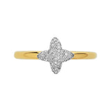 Splendour Mini Star Ring - Diamond Gold Vermeil - N - Links of London