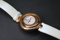 LINKS OF LONDON Ladies Hope Rose Gold Vermeil White Strap Wrist Watch RRP344 NEW