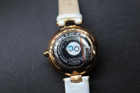 LINKS OF LONDON Ladies Hope Rose Gold Vermeil White Strap Wrist Watch RRP344 NEW