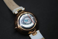 LINKS OF LONDON Ladies Hope Rose Gold Vermeil White Strap Wrist Watch RRP344 NEW