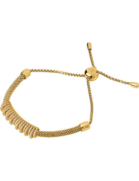 LINKS OF LONDON White Sapphire Gold Vermeil Crown Starlight Bracelet NEW RRP300