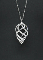 LINKS OF LONDON Ladies Sterling Silver Woven Pendant Necklace RRP310 NEW