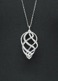 LINKS OF LONDON Ladies Sterling Silver Woven Pendant Necklace RRP310 NEW