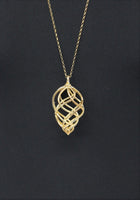 LINKS OF LONDON Ladies Yellow Gold Vermeil Woven Pendant Necklace RRP435 NEW