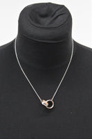 links of London Ladies Rose Gold Vermeil Interlocking Ring Necklace RRP169 NEW