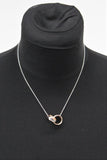 links of London Ladies Rose Gold Vermeil Interlocking Ring Necklace RRP169 NEW