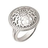 LINKS OF LONDON Ladies Timeless Sterling Silver Domed Cut Out Ring N NEW RRP215