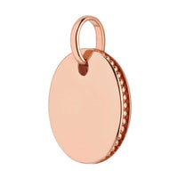 LINKS OF LONDON Ladies Rose Gold Vermeil Rnd Narrative Disc Pendant NEW RRP132