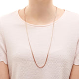 LINKS OF LONDON Silk 18kt Rose Gold Vermeil 5 Row Necklace 31.5" RRP220 NEW