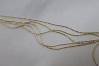 LINKS OF LONDON 5 Row Strand Silk Yellow Gold Vermeil Necklace 80cm NEW RRP225