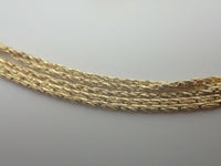 LINKS OF LONDON 5 Row Strand Silk Yellow Gold Vermeil Necklace 80cm NEW RRP225
