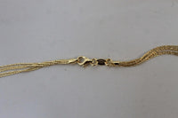 LINKS OF LONDON 5 Row Strand Silk Yellow Gold Vermeil Necklace 80cm NEW RRP225