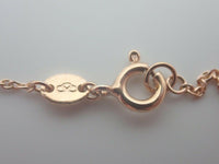 LINKS OF LONDON Narrative Rose Gold Vermeil St. Silver Bar Necklace NEW RRP150