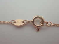 LINKS OF LONDON Narrative Rose Gold Vermeil St. Silver Bar Necklace NEW RRP150