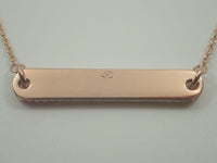 LINKS OF LONDON Narrative Rose Gold Vermeil St. Silver Bar Necklace NEW RRP150