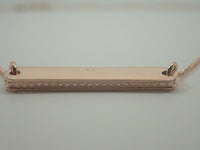 LINKS OF LONDON Narrative Rose Gold Vermeil St. Silver Bar Necklace NEW RRP150