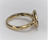 LINKS OF LONDON Ladies Diamond Essential YGV Concave Pave Ring L NEW RRP655