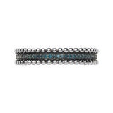 LINKS OF LONDON Ladies Effervescence Blue Sterling Silver Ring P NEW RRP350