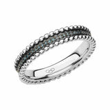 LINKS OF LONDON Ladies Effervescence Blue Sterling Silver Ring P NEW RRP350