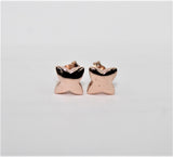 LINKS OF LONDON Ladies Splendour Star Studded Rose Gold Earrings NEW RRP95