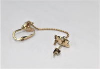 LINKS OF LONDON Splendour Diamond 2 Star Gold Vermeil Cuff Earring NEW RRP470