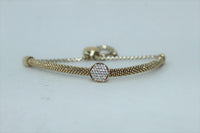 LINKS OF LONDON Ladies Starlight Gold Vermeil Round Sapphire Bracelet NEW RRP375