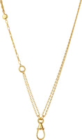 LINKS OF LONDON Ladies Yellow Gold Vermeil Carabiner Amulet Chain Necklace NEW