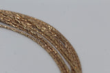 LINKS OF LONDON Ladies Sterling Silver Rose Gold 6" Silk 10 Row Bracelet NEW