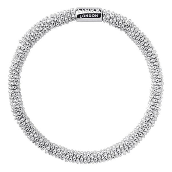 LINKS OF LONDON Ladies Effervescence XS Silver Bead Small Bracelet RRP210 NEW