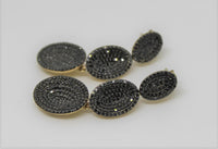 LINKS OF LONDON Ladies Essentials Concave Black Diamonds Earrings RRP2500 NEW