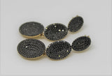 LINKS OF LONDON Ladies Essentials Concave Black Diamonds Earrings RRP2500 NEW