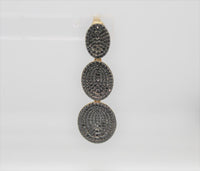 LINKS OF LONDON Ladies Essentials Concave Black Diamonds Earrings RRP2500 NEW