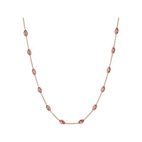 LINKS OF LONDON Ladies 18ct Rose Gold Vermeil Beaded Necklace 45cm RRP195 NEW