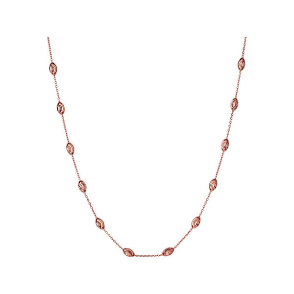 LINKS OF LONDON Ladies 18ct Rose Gold Vermeil Beaded Necklace 45cm RRP195 NEW