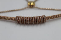 LINKS OF LONDON Rose Gold Vermeil Sapphire Starlight Crown Bracelet RRP410 NEW