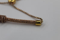 LINKS OF LONDON Rose Gold Vermeil Sapphire Starlight Crown Bracelet RRP410 NEW