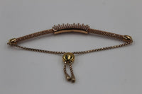 LINKS OF LONDON Rose Gold Vermeil Sapphire Starlight Crown Bracelet RRP410 NEW