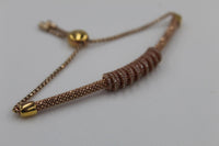 LINKS OF LONDON Rose Gold Vermeil Sapphire Starlight Crown Bracelet RRP410 NEW